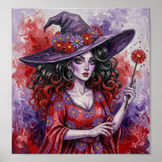 RedPurpleDaisyWitch Poster