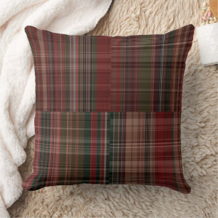 Reds and Greens Plaid 2 Cushion