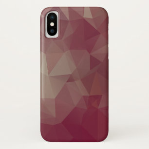 Reds and Pinks Abstract Pyramid Art iPhone X Case