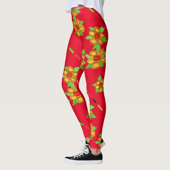 Reds And Yellow Leggings (Left)