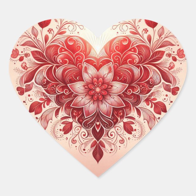 Reds Heart Sticker (Front)