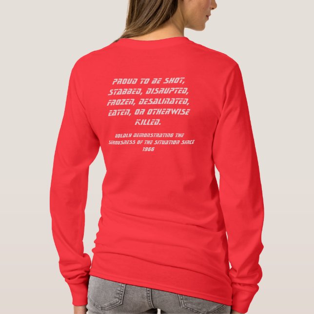 Redshirt Ladies Long Sleeve T-Shirt (Back)