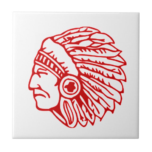 Redskin Red Indian Tile (Front)