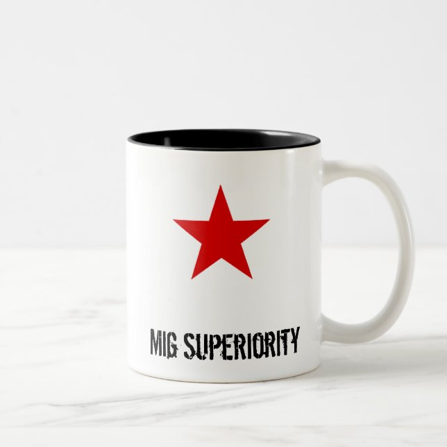 redstar, Mig Superiority Two-Tone Coffee Mug (Right)