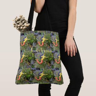 redtailed sirena mermaids  tote bag