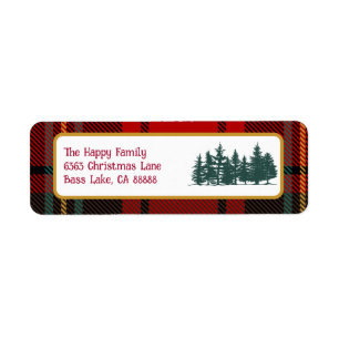 RedTartan Plaid Photo Merry Christmas