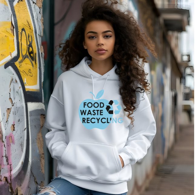 Reduce food waste recycling eco friendly hoodie (Creator Uploaded)