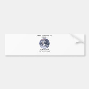 Reduce Greenhouse Gas Emissions (Humour) Bumper Sticker