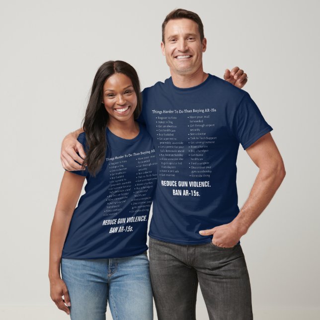 Reduce Gun Violence Ban AR-15   T-Shirt (Unisex)