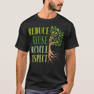 Reduce Reuse Recycle Climate Crisis Environmental  T-Shirt