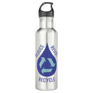 Reduce Reuse Recycle Drop Of Water 710 Ml Water Bottle