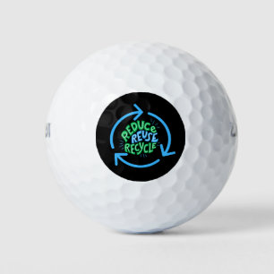 Reduce Reuse Recycle Environment Golf Balls