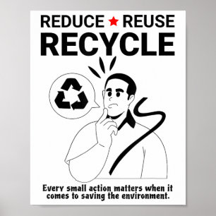 Reduce, Reuse, Recycle _ Environmental Protection  Poster