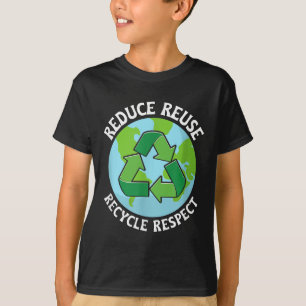 Reduce Reuse Recycle Environmental Protection  T-Shirt