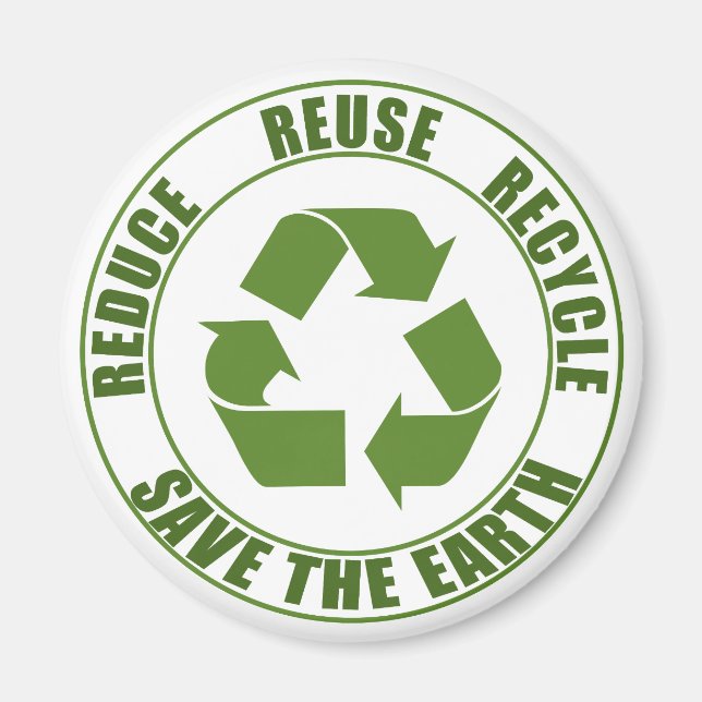 Reduce reuse recycle magnet (Front)