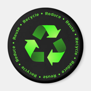 Reduce, Reuse, Recycle Magnet
