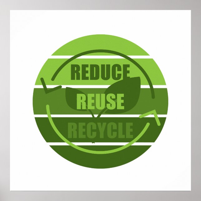 Reduce reuse recycle poster (Front)