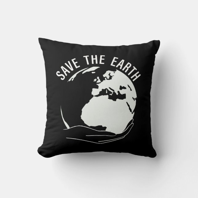 Reduce reuse recycle save the earth cushion (Front)
