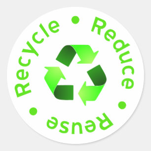 Reduce - Reuse - Recycle Sticker