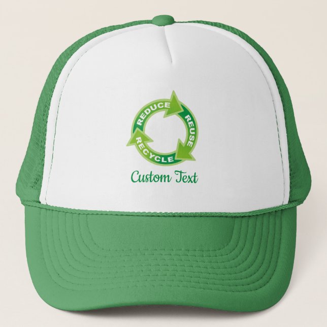 Reduce Reuse Recycle Trucker Hat (Front)
