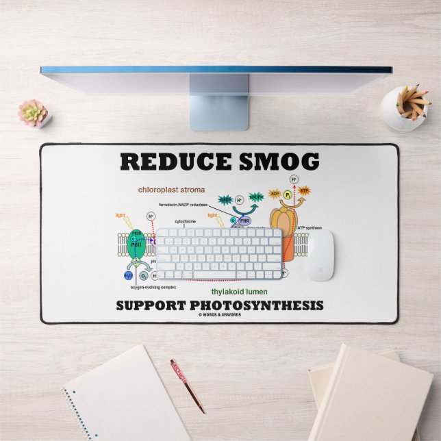 Reduce Smog Support Photosynthesis Light Dependent Desk Mat (Office 1)
