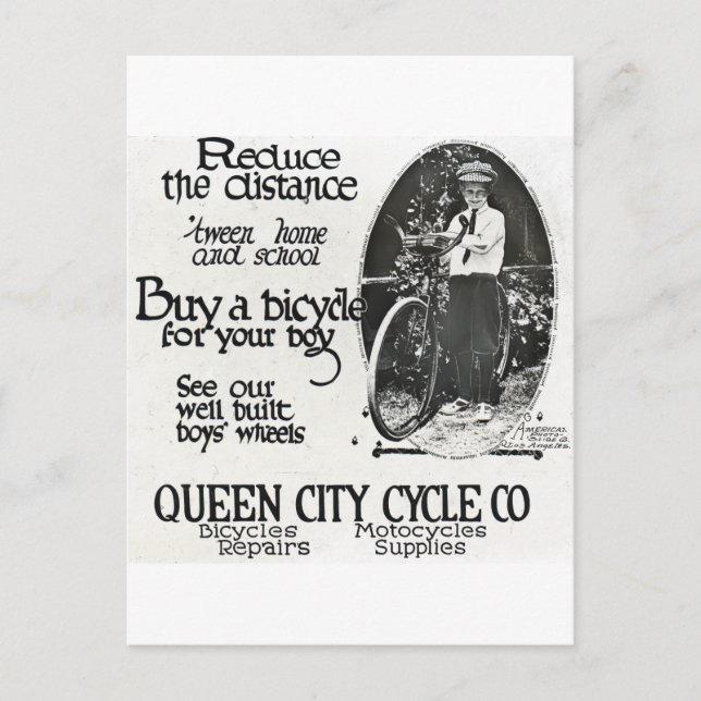 Reduce the Distance 'tween Home and School Postcard (Front)