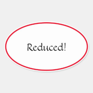 Reduced Oval Sticker