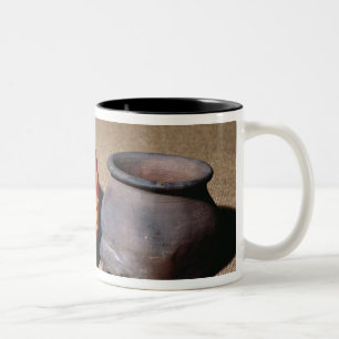 Redware cup and dish, c.1780