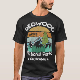 Redwood California US National Park Camping Hiking T-Shirt