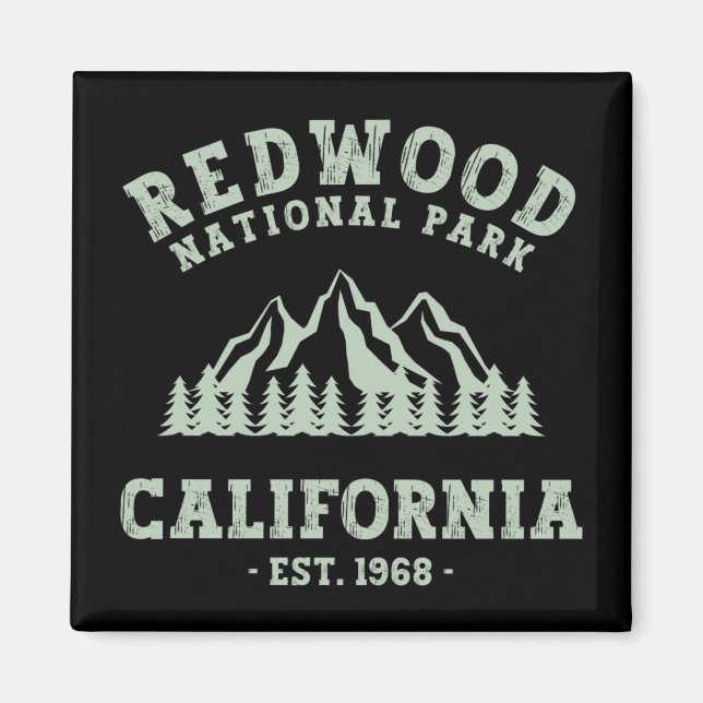 Redwood National Park California Magnet (Front)