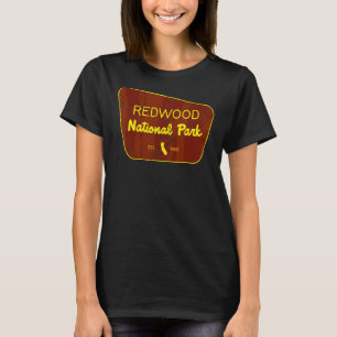 Redwood National Park California Nature Distressed T-Shirt