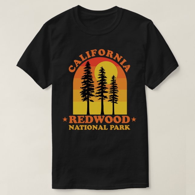 Redwood National Park California T-Shirt (Design Front)