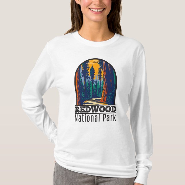 Redwood National Park California Vintage T-Shirt (Front)