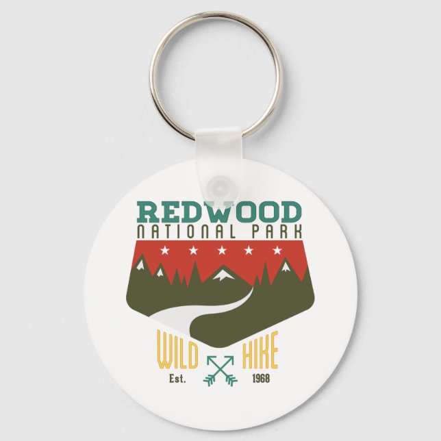 Redwood National Park Key Ring (Front)