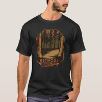 Redwood National Park Minimal Retro Emblem