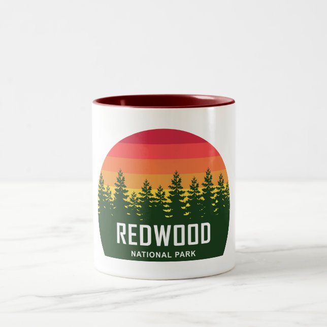 Redwood National Park Two-Tone Coffee Mug (Center)