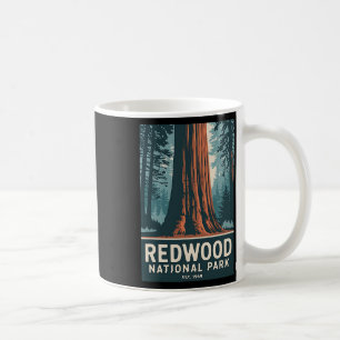 Redwood National Park Vintage Camping Hiking Men W Coffee Mug