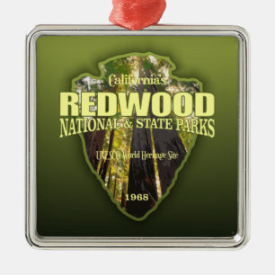 Redwood NSP (arrowhead) Metal Tree Decoration