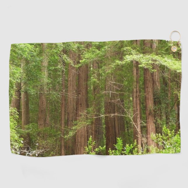 Redwood Trees at Muir Woods National Monument Golf Towel (Horizontal)