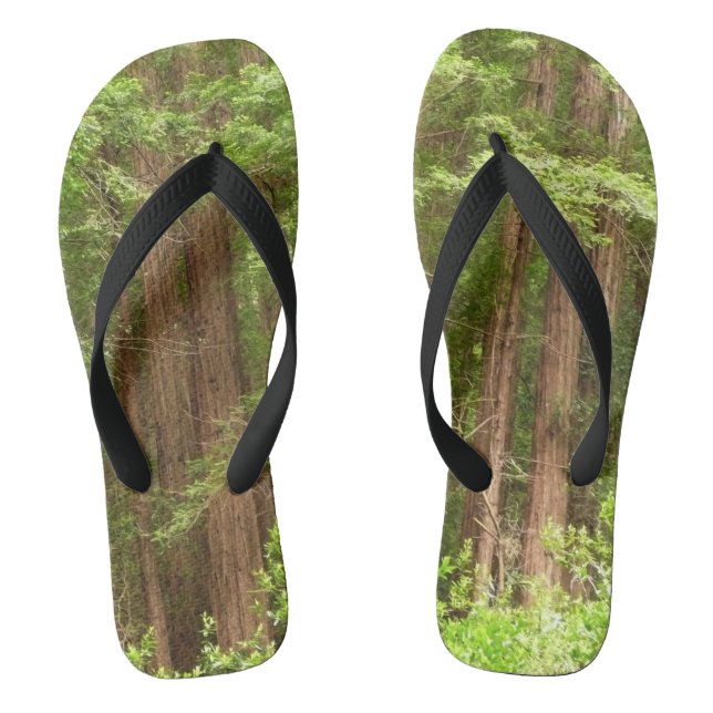 Redwood Trees at Muir Woods National Monument Jandals (Footbed)