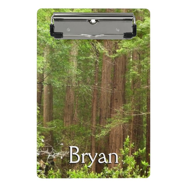 Redwood Trees at Muir Woods National Monument Mini Clipboard (Front)