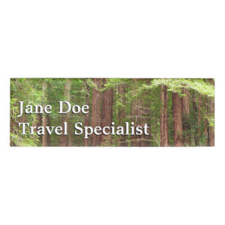 Redwood Trees at Muir Woods National Monument Name Tag