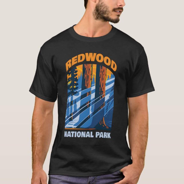 Redwood Us National Park California T-Shirt (Front)