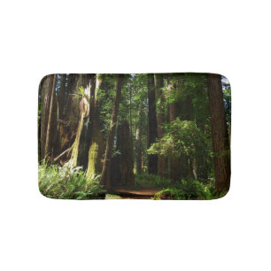 Redwoods and Ferns at Redwood National Park Bath Mat
