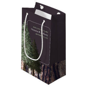 Redwoods & Bark, Rustic Wedding Favour Small Gift Bag