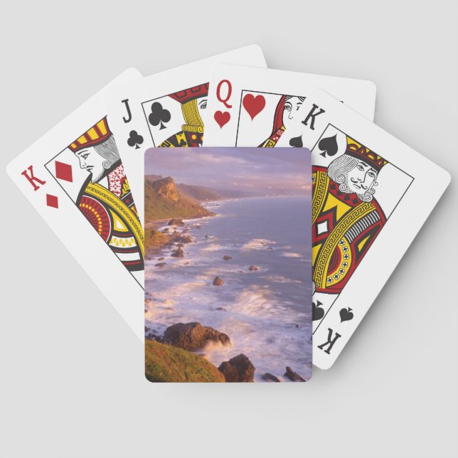 Redwoods coastline, California Playing Cards (Back)
