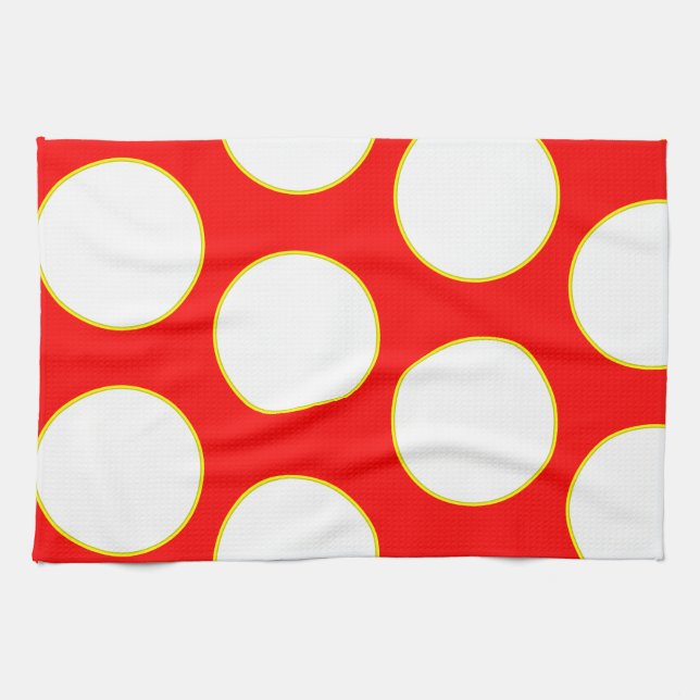 redyellowcheese.png tea towel (Horizontal)