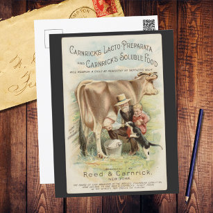 Reed Carnrick Vintage Farm Ad Postcard