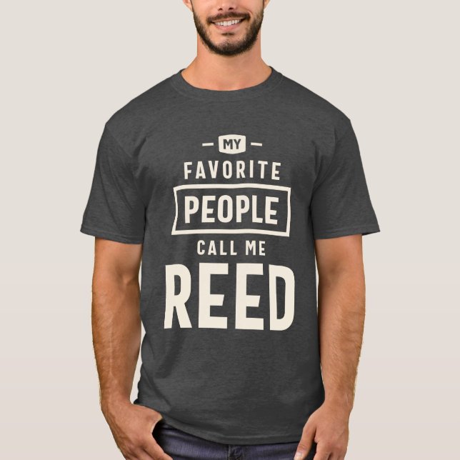 Reed My Favourite - Reed Name  T-Shirt (Front)