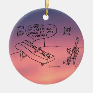 Reed Psychologist White Ceramic Tree Decoration